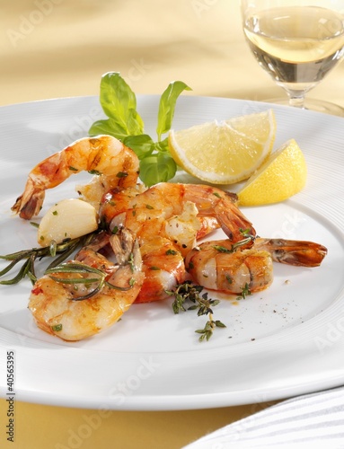 Foto: Grilled prawns Grilled prawns