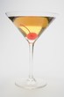 Manhattan with cocktail cherry