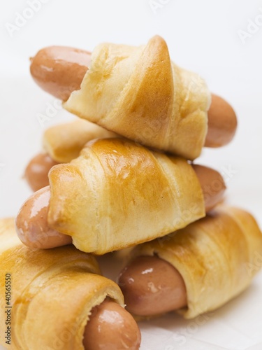 Photo: Sausage rolls (stacked) Sausage rolls (stacked)