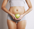 Digestión sana con manzana.
