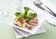 Veal with salad and balsamic dressing