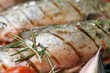 Grilled charr with rosemary
