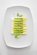 Asparagus salad with spring onions and chervil