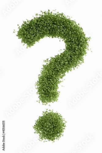 Photo: ? (question mark) in cress ? (question mark) in cress