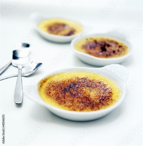 Photo: Three dishes with creme brulee Three dishes with creme brulee
