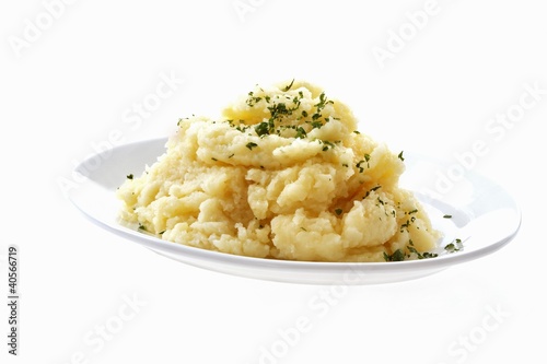 Photo: Mashed potatoes with parsley Mashed potatoes with parsley