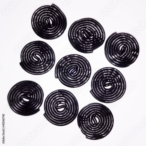 Photo: Nine liquorice wheels Nine liquorice wheels