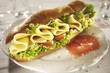 Cheese and tomato sandwich
