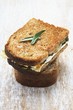 Toasted courgette and cheese sandwich