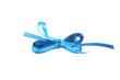 Blue bow isolated on white background Blue bow isolated on white background