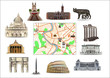Rome. Map and hallmarks