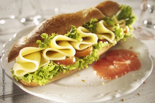 Photo: Cheese and tomato sandwich Cheese and tomato sandwich