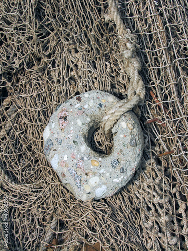 Photo: old fishing nets closeup old fishing nets closeup