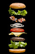 Hamburguesa deconstruida