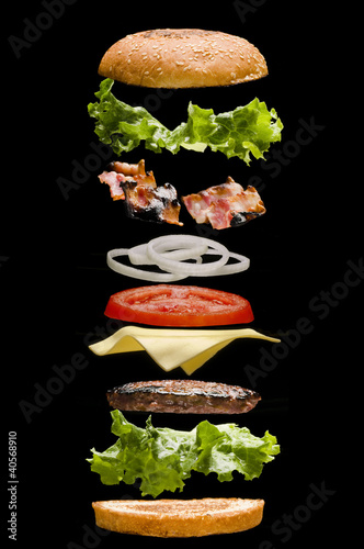 Photo: Hamburguesa deconstruida Hamburguesa deconstruida