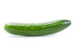 Fresh cucumbers isolated on white