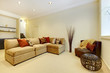 Photo: Living room staircase with bathroom and bar. Living room staircase with bathroom and bar.
