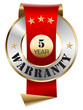 Vector: 5 Years Warranty 5 Years Warranty