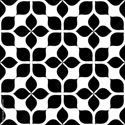 Vector: black leaves seamless pattern black leaves seamless pattern