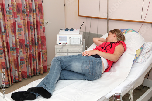 Photo: Pregnant woman in the delivery room Pregnant woman in the delivery room