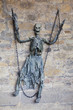 Chained scary skeleton