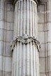 Old column, facade of the University of Alcala de Henares, Madri Old column, facade of the University of Alcala de Henares, Madri