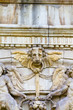 Lion head, facade of the University of Alcala de Henares, Madrid Lion head, facade of the University of Alcala de Henares, Madrid