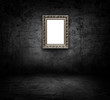 Image of blank artframe on concrete wall Image of blank artframe on concrete wall