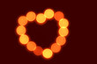 Foto: Heart shape made from candles Heart shape made from candles
