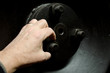 the hand and the nut