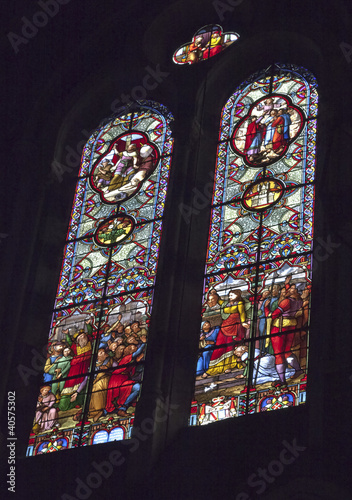 Photo: Stained Glass in Lourdes Stained Glass in Lourdes