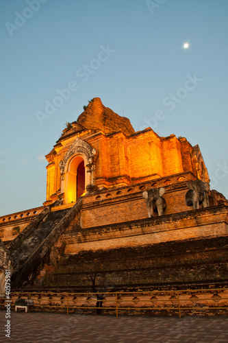 Photo: Wonderful Pagoda Wat Chedi Luang Temple Wonderful Pagoda Wat Chedi Luang Temple