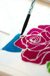 Batik painting , Malaysia.