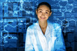 Young chemist working in laboratory
