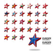 Europe drapeaux étoile