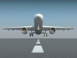 Illustration: starting airplane starting airplane