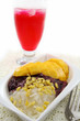 Sticky rice and mango.