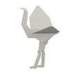 3d render of origami animal 3d render of origami animal