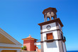 Tower with clock at the luxury hotel, Tenerife island, Spain