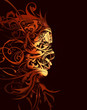 abstract flourish portrait abstract flourish portrait