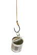 canvas print picture - fish hook catch