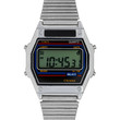 Vintage digital watch isolated on white