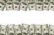 Money Border of hundred dollar bills