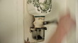 Video: Old coffee grinder with rotating beam Old coffee grinder with rotating beam
