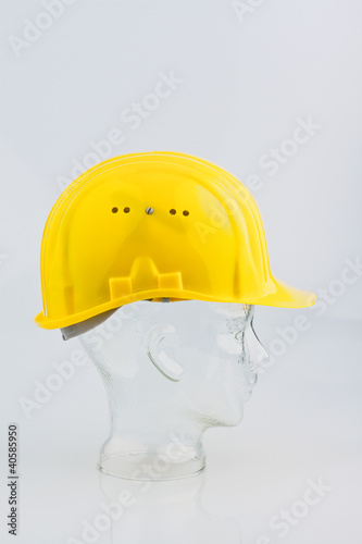 Photo: Bauhelm eines Bauarbeiters Bauhelm eines Bauarbeiters