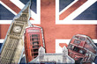 Collage Londre Union Jack