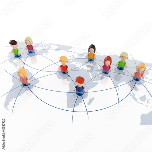 Illustration: Social media - Network Social media - Network