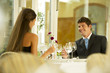 Photo: Young couple having lunch Young couple having lunch