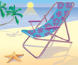 Sunbed on the beach