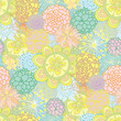 Hand drawn seamless floral pattern